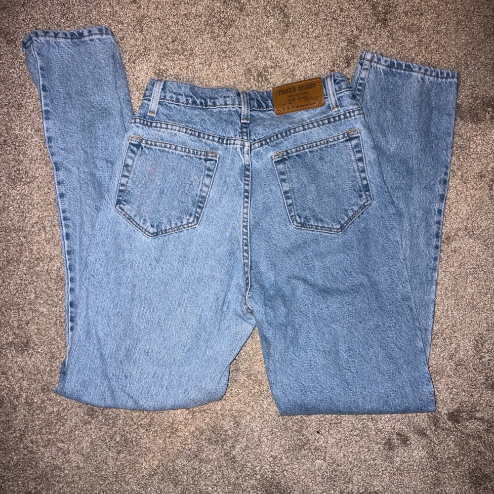 Women’s Faded Glory High Waisted Straight Leg Jeans